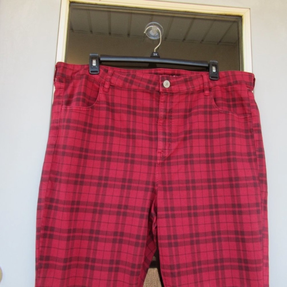 American Eagle next level stretch high rise plaid Jegging Plus size 24 - Picture 4 of 14